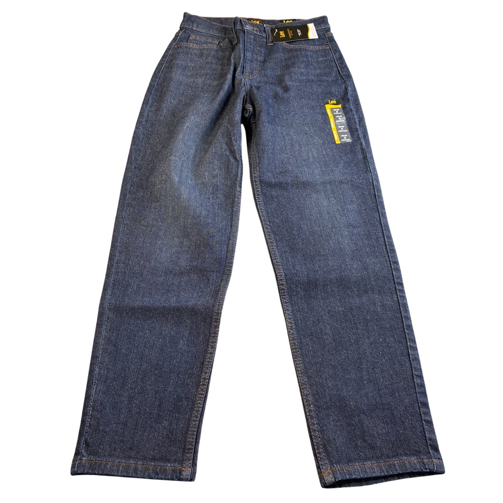 NWT Lee Legendary Style Mom Jeans High‎ Rise Dark Rinse Denim Blue Size 6 Medium